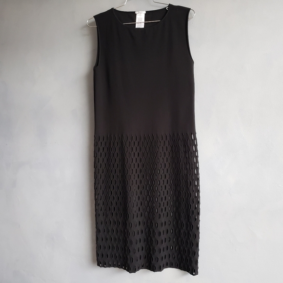 WOLFORD BLACK TANK DRESS LAZER-CUT SIZE XS, S - Picture 14 of 14